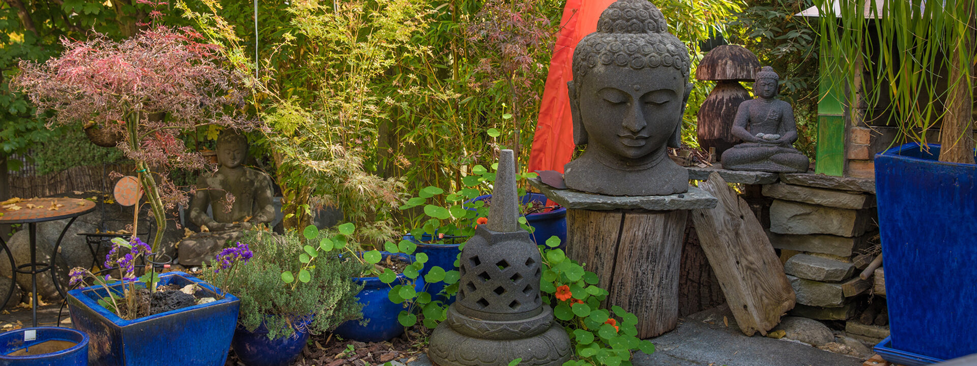 Sliderbild: Buddha für Garten